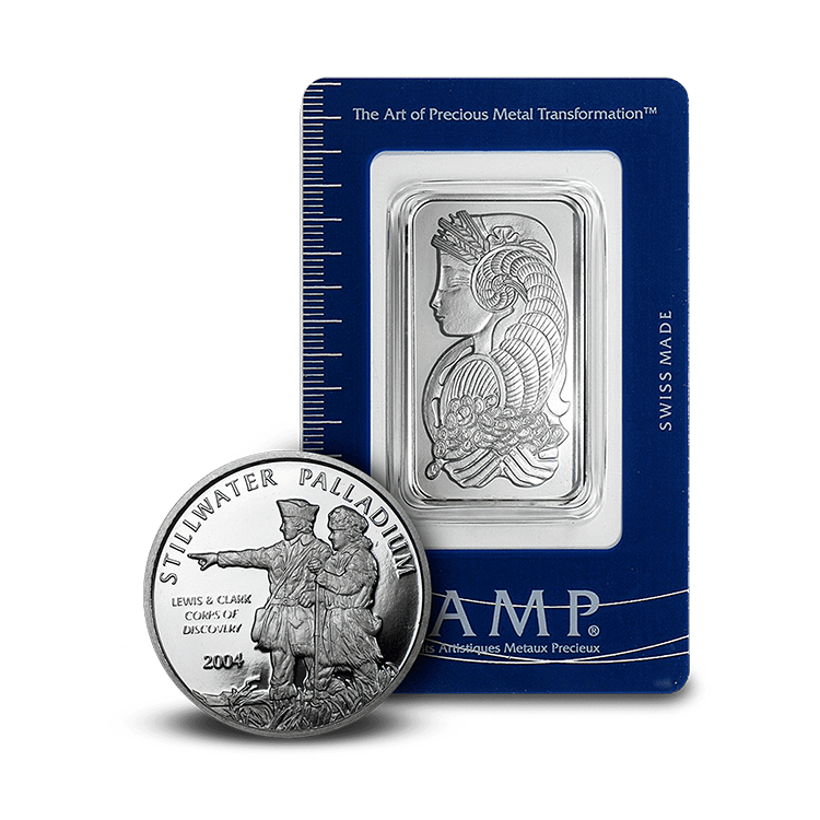 Palladium Bullion Bars &amp; Rounds